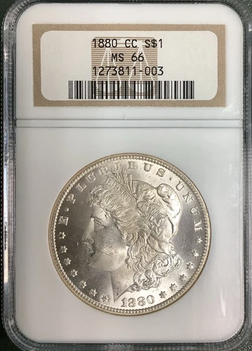 1880-CC MORGAN SILVER DOLLAR $1 MS 66 NGC