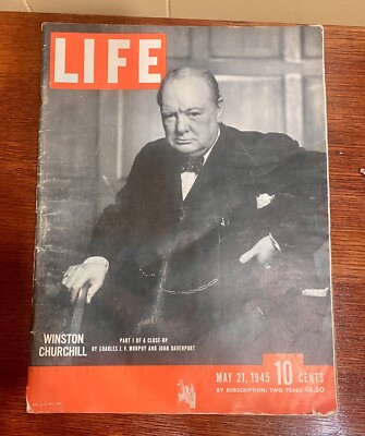 Life Magazine / May 21 1945 / Winston Churchill | eBay