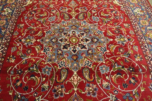 Antik handgeknüpfter Alte Perser Isfahan Teppich 350 x 245 cm perfekt - Bild 3 von 8