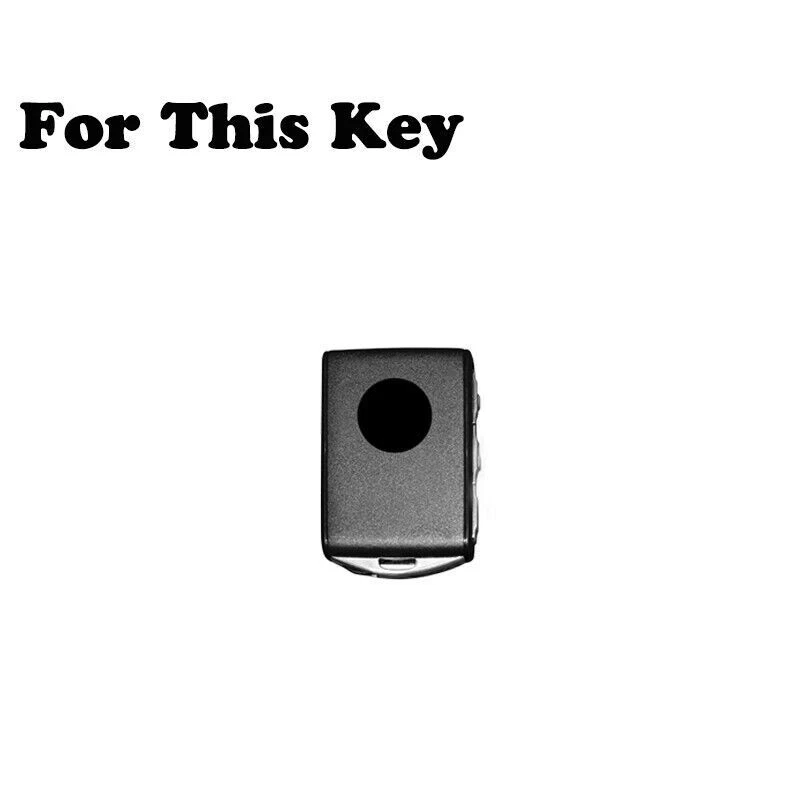 Suede Leather Car Key Case Cover For Volvo XC40 XC60 S60 S80 XC70 XC90 S90 V90 — 第 2/4 张图片