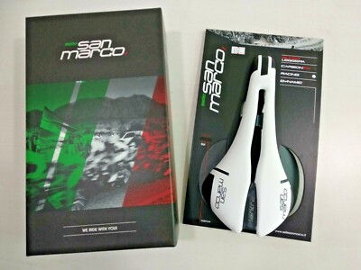 SELLE SAN MARCO SADDLE MANTRA RACING NARROW - white | eBay