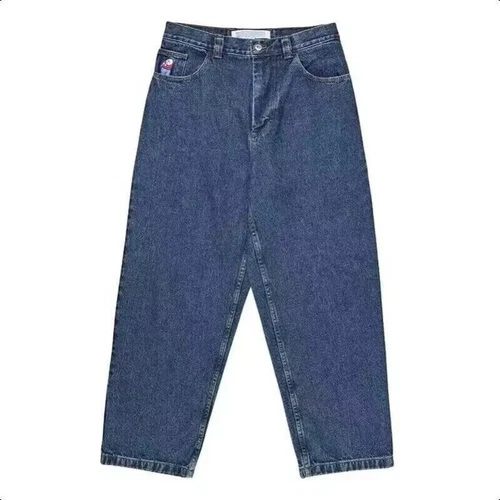 Ukskate Big Boy Jeans Dark Blue Wash Loose Fit Skate Denim Baggy Polar Skate - Picture 3 of 24