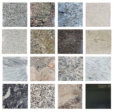 12x12 Polished Granite Tile 3/8'' Thick Natural Stone Floor Wall Backsplash DIY