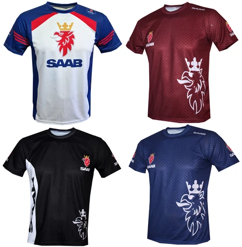 SAAB T-shirt / Motorsport custom graphic design tee, Racing Sportwear Streetwear