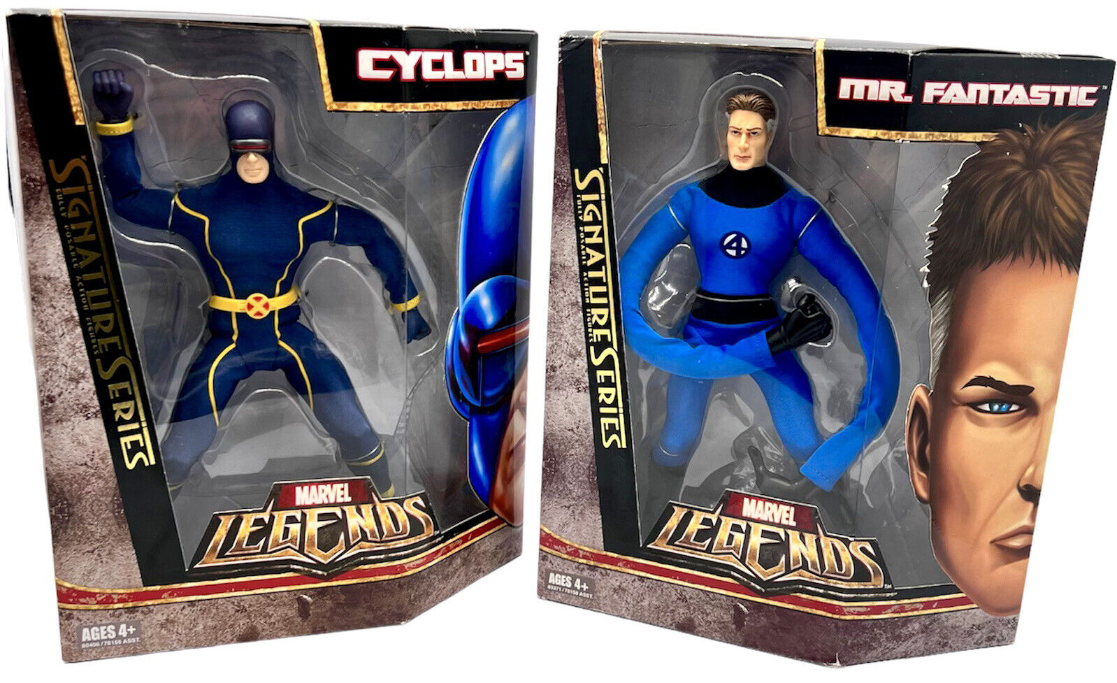 Marvel Legends Signature Series Cyclops And Mr Fantastic Action Figures 10in New