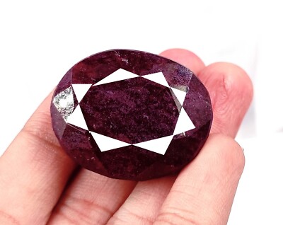 Special Offer 176.35 Carat Red Ruby Oval Shape EGL Certified Loose Gemstone SMQ