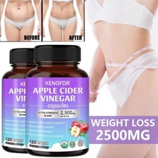 Apple Cider Vinegar Capsules, Extra Strength Blend, 2500 Mg Per Serving