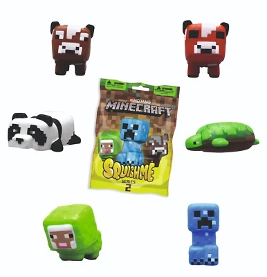 Minecraft Squishme Serie 2, Mystery Mini Pack, 1 Figur, Neu, OVP