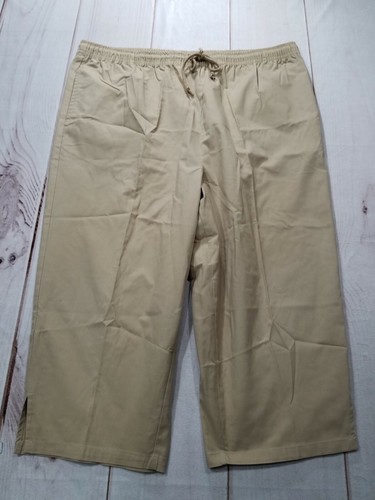 Karen Scott Cargo Capri Pants Women Tie 