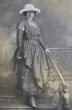 1918 Vintage Magazine Illustration Actress Madaline Traverse