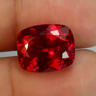 AA+ Natural BURMESE Blood Red Ruby Cushion Cut Certified Loose GEMSTONE 14.15 Ct
