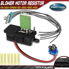 Front Blower Motor Resistor Kit w/ Wire Harness for Chevy Express 1500/2500/3500