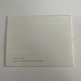 Nintendo NES Game Manual:  Bandai Golf Challenge Pebble Beach