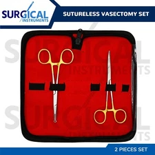 2 Sutureless Vasectomy Surgery Set Surgical Instruments Stainless German Grade