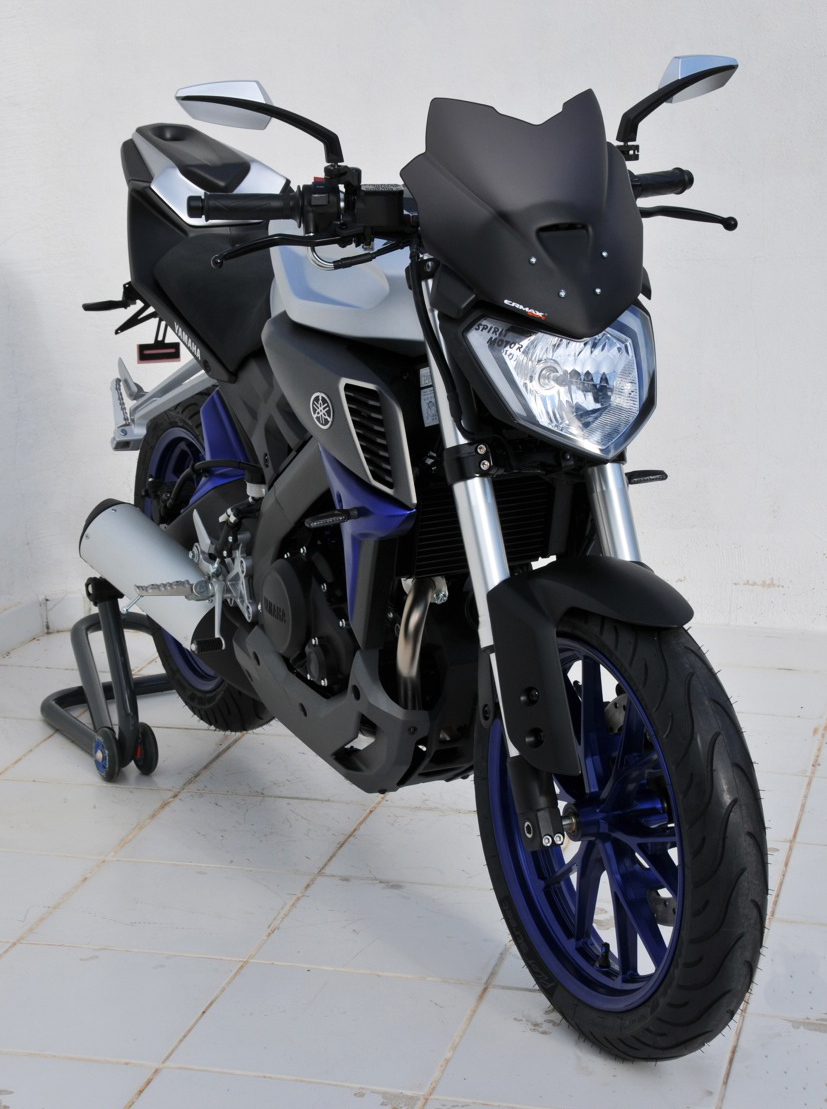 Saute-vent Ermax Sport 27 cm Yamaha MT 125 réduit fatigue cervicale 14/15