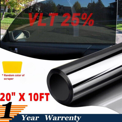 25% VLT Uncut Roll Window Tint Film UV Block 20'' x 10ft Car Home Office Glass.