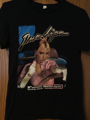 Dua Lupa -  Future Nostalgia  Tour - 2022 Black Shirt- M - Fruit Of The Loom
