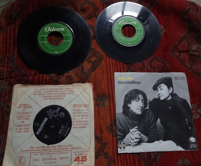 4 x Beatles Single 7'' Odeon + Parlophone E M I AUSTRALIA i`M DOWN A8163