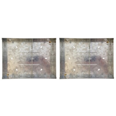 2 x Deta DB184 Unterputz Metall Rückwanddose für Multimedia Platten