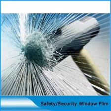 8/12Mil Safety&Security Window Film Clear Glass Protection 90% UV rejection