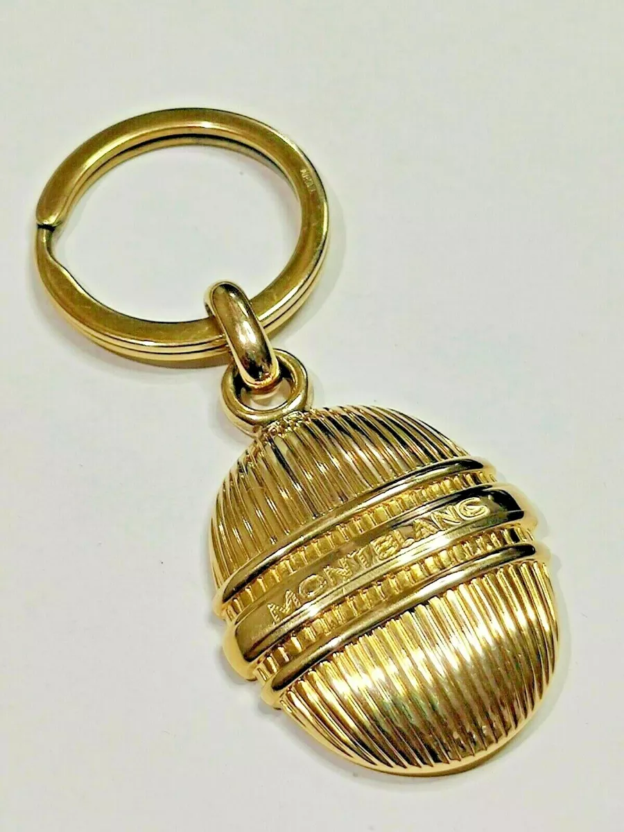 montblanc Solitaire Meisterstuck keychain gold plated Key ring