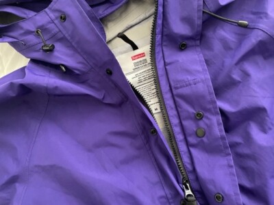 SUPREME Arabic Script WET WEATHER PARKA in Purple SS15 Sold SUPREME Arabic Script WET WEATHER PARKA in Purple SS15 Sold