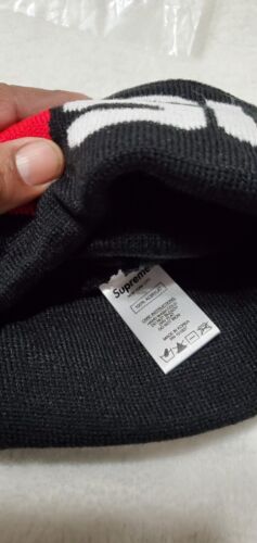 SUPREME/ LOVE SUPREME BEANIE BLACK OS FW20 WEEK 3 AUTHENTIC (IN HAND) NEW - Picture 2 of 3