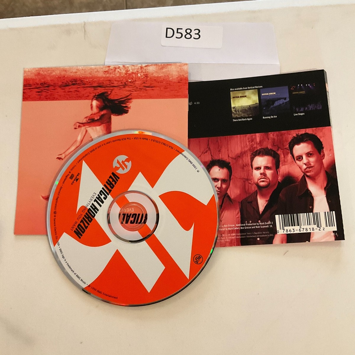 Everything You Want - Audio CD By Vertical Horizon No Case No