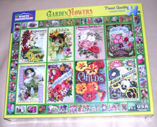 NEW 2021 HTF Garden Flowers Vintage Catalogues Seeds 1000 Pc Puzzle Plants