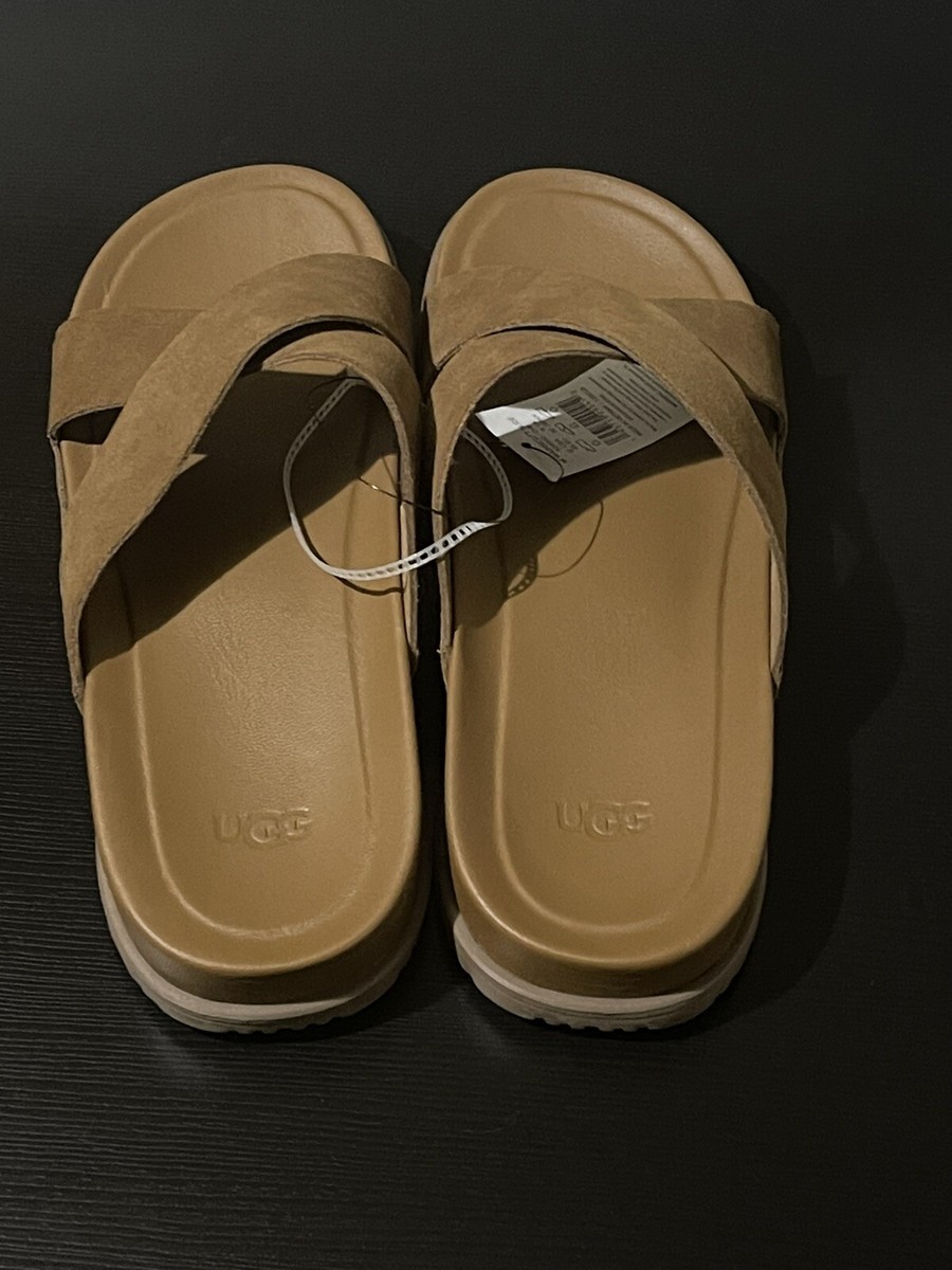 New Ugg Mens Wainscott Slide Sandal, Size 12, (Chestnut Suede) UGG Men main image 3