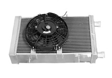 ✅For Lotus Europa ccoupe S1/S2 1.5L/1.6L 1966 - 1976 aluminum radiator 86mm +Fan