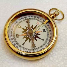 Maritime Antique Brass Vintage gyro Compass Nautical Direction Handmade Gift