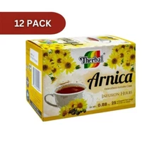 12 THERBAL ARNICA TEA INFUSION HERBS 25 BAGS