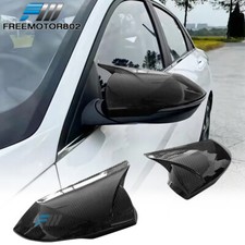Fits 21-26 Hyundai Elantra Carbon Fiber Print Rear View Side Mirror Cover Trim