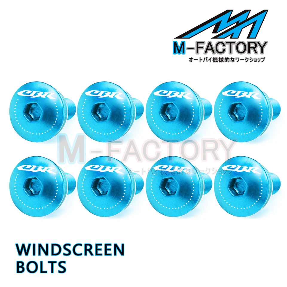Parafusos de carenagem para pára-brisa conjunto CBR ajuste Honda CBR600 F4 FS 99-00 F4 i 01-07 - Imagem 4 de 4