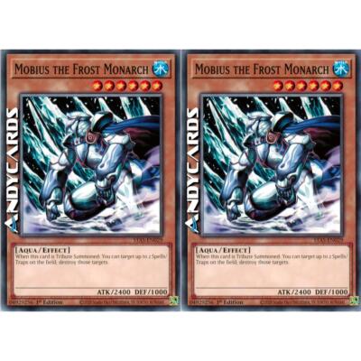 2x MOBIUS THE FROST MONARCH (Mobius The Glacial Monarch) Commune STAS EN029   1Ed