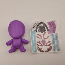 2018 Marvel Mcdonalds Purple Happy Meal Toy Spiderman With Stickers