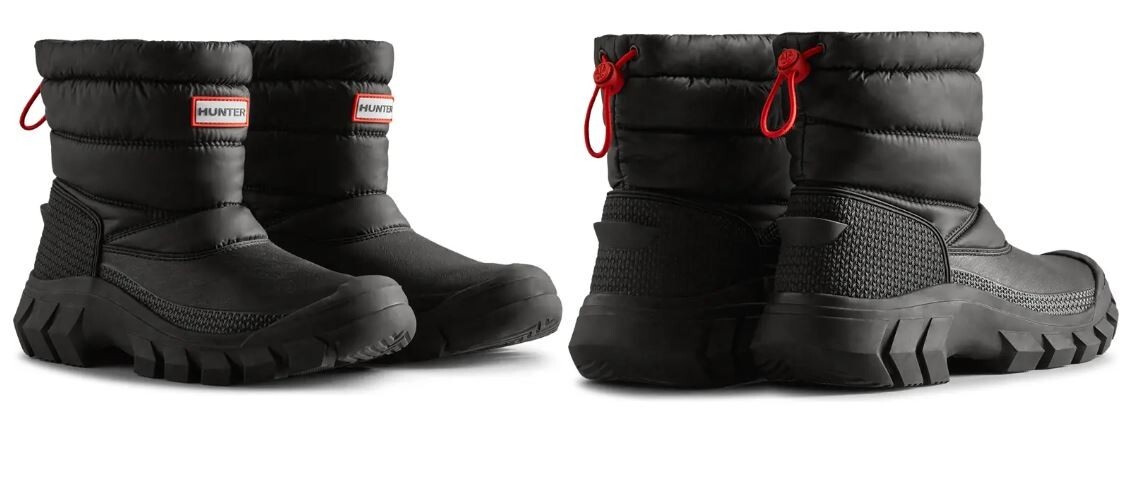 Hunter Intrepid Insulated Short Snow Women's Boots Black Hunter Intrepid Insulated Short Snow Women's Boots Black