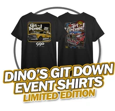 DINO'S GIT DOWN COLLABORATION EVENT T SHIRT CPP CLASSIC PERFORMANCE PRODUCTS