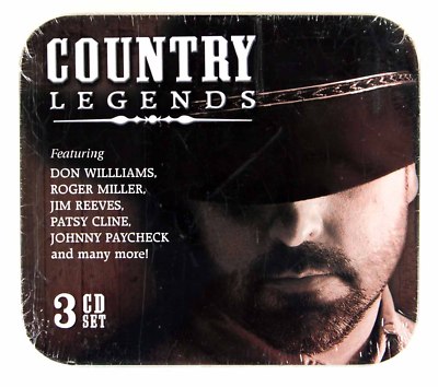 Country Legends - Various (3CD Set in a Tin Box) New & Sealed