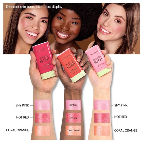Blush Stick Cosmetics Powder Blusher Beauty Three-dimensional Powder Blusher DI✲ - Picture 5 of 27