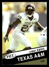 Sammy Davis 2003 SAGE HIT  Card #39 Texas A&M Aggies