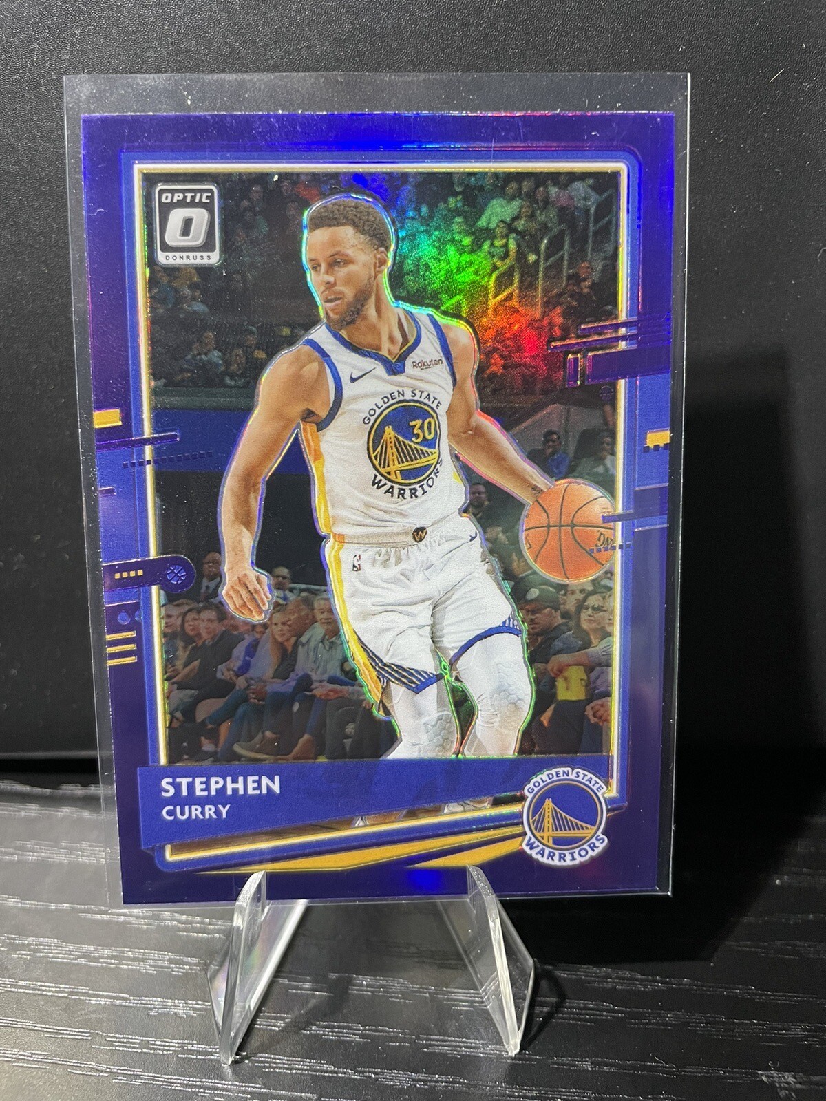 2020-21 Donruss Optic Stephen Curry Purple Prizm #17 Warriors
