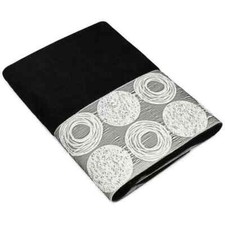 Avanti Linens Galaxy Circle Bordered Cotton Black Hand Towel