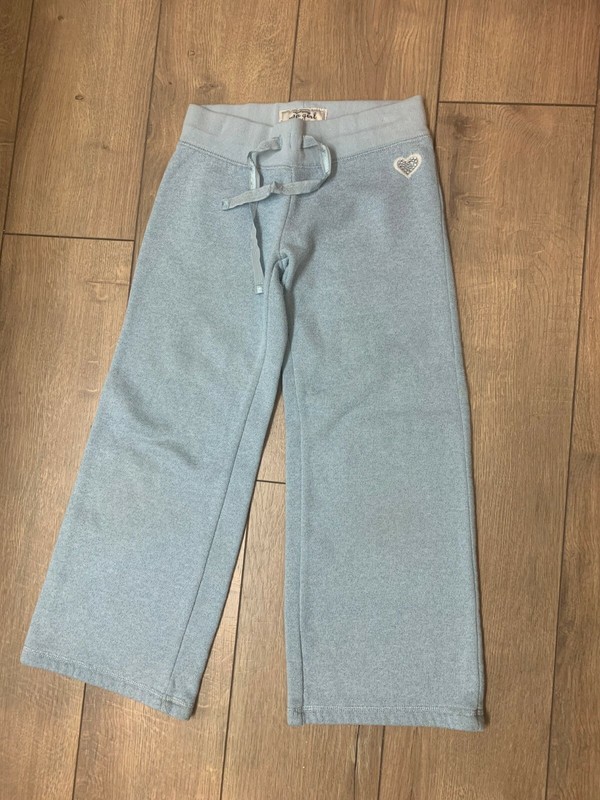 Gap girls glittering light blue yoga/sweat pants size S 6-7 GUC