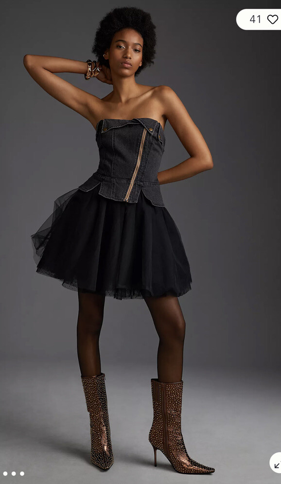 chinese dress ladies Surreal Lace-Up Back Tulle Midi Dress Butter main image 0