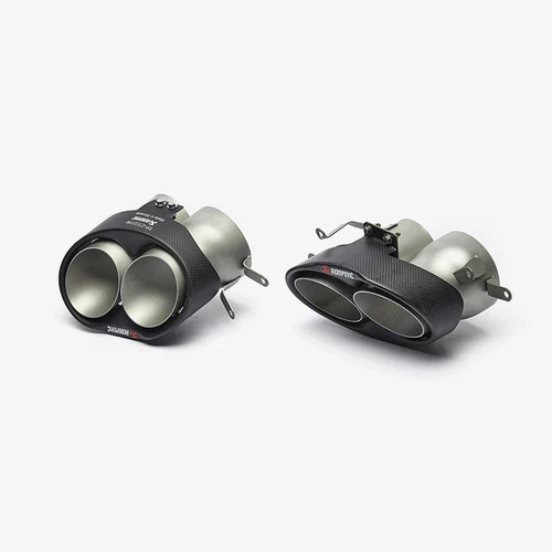 Car Akrapovic Exhaust Tip Carbon Fiber Muffler Pipe For Audi RS7 RS6 RS5 RS4 RS3 - Picture 3 of 6