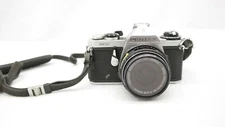 Pentax Asahi ME 35mm SLR Camera w/ 1:2.8 28mm Lens and Case Japan TF