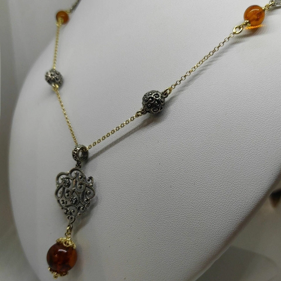 Collana Donna Pendente Argento 925 Ambra Vitiello Jewelry - Immagine 3 di 3