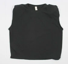 Alo M Women’s Yoga alo Headliner Shoulder Pad Sleeveless Tee Faded Black